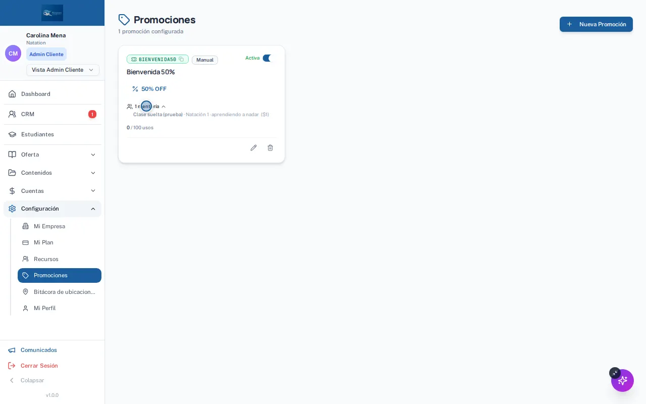 Paso 1: Abrir Promociones