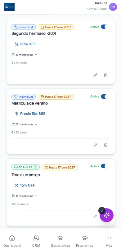 Paso 2: Los frenos del código: usos consumidos sobre el tope, y hasta cuándo vale.