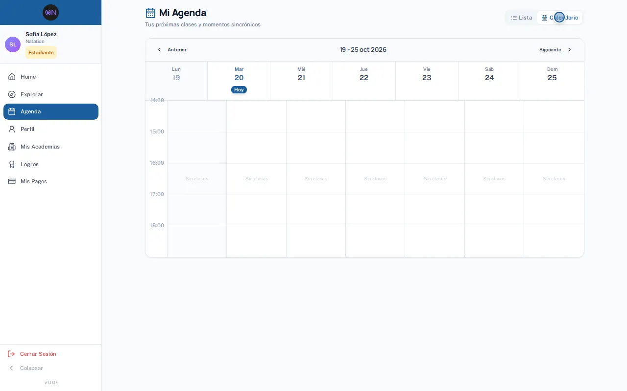 Paso 3: Vista de calendario.
