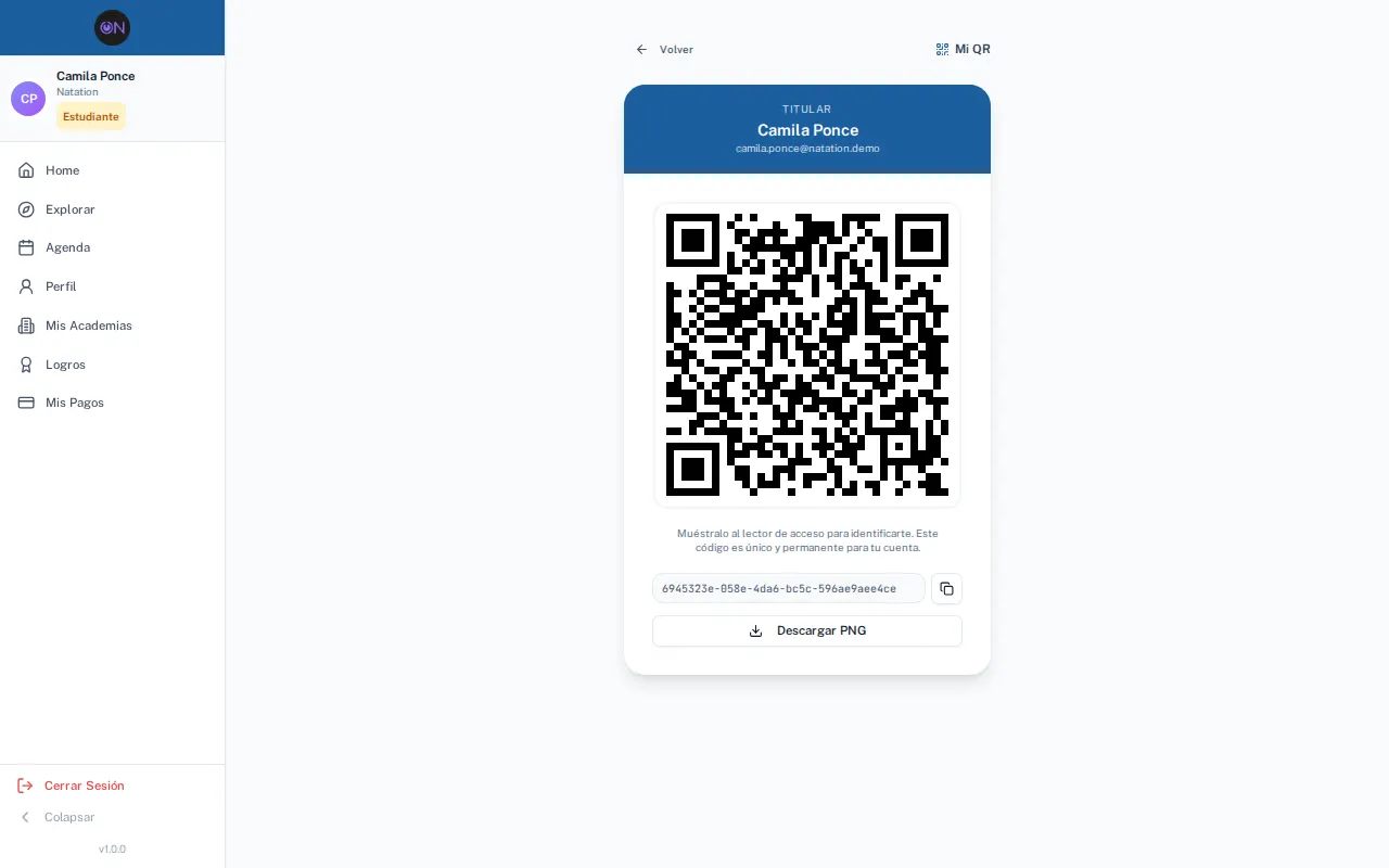 Paso 4: Tu QR de identificación, para enseñar al llegar.